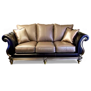 Sofa With Metal Accents Png 32 PNG image