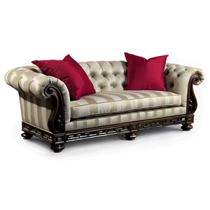 Sofa With Metal Accents Png Byv74 PNG image
