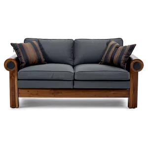 Sofa With Wooden Legs Png 05252024 PNG image