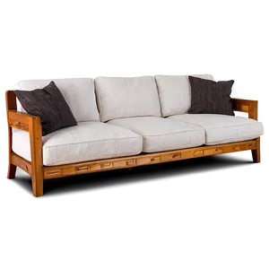 Sofa With Wooden Legs Png Imc PNG image