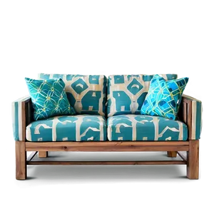 Sofa With Wooden Legs Png Qhu PNG image