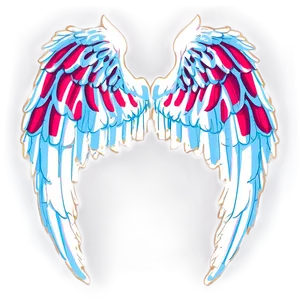 Soft Angel Wings Drawing PNG 05042024