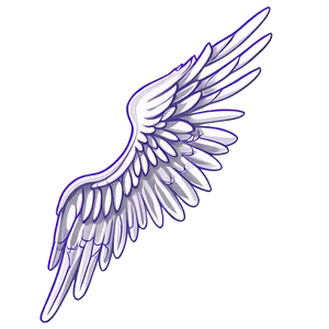 Soft Angel Wings Drawing Png Qsh PNG image