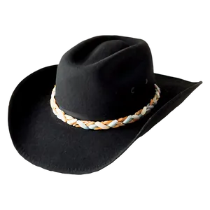 Soft Black Cowboy Hat PNG Aum