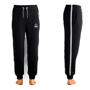 Soft Black Sweatpants PNG 06132024 PNG