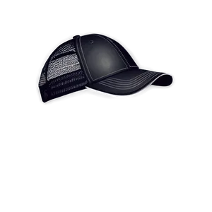 Soft Black Trucker Hat Texture PNG 06282024 PNG