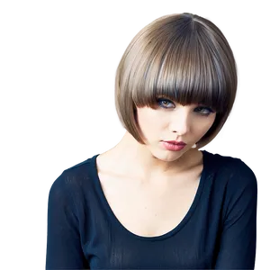 Soft Bowl Cut Style For Women PNG 85 PNG