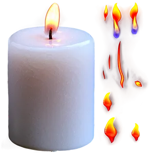 Soft Candle Flame Png 06252024 PNG image