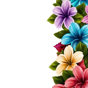 Soft Color Corner Flower PNG 06272024 PNG