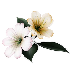 Soft Color Corner Flower PNG Ltp41 PNG