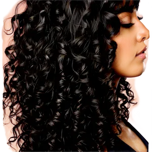 Soft Curly Hair Texture PNG 05242024