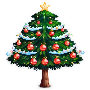 Soft Cute Christmas Tree Png Byr PNG image