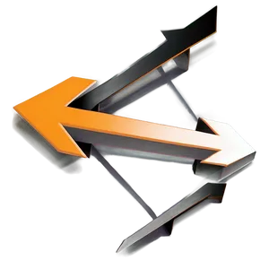 Soft Edge Orange Arrow PNG Wao18 PNG