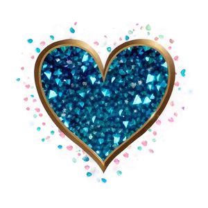Soft Glitter Heart PNG 06272024