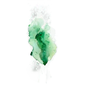 Soft Green Watercolor Splash PNG 05062024