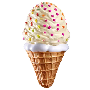 Soft Ice Cream Cone PNG 06252024