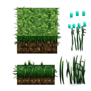 Soft Minecraft Grass Surface Png Cyq PNG image