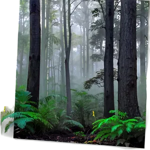 Soft Misty Forest PNG 92 PNG