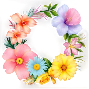 Soft Pastel Floral PNG Jro PNG