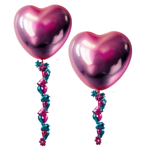 Soft Pink Balloons Arrangement PNG 06122024 PNG