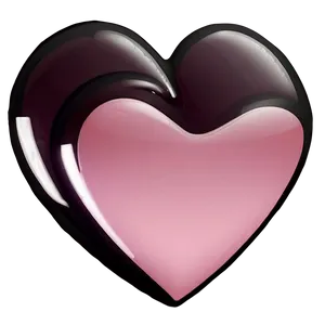 Soft Pink Heart Graphic Png 05232024 PNG image