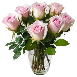 Soft Pink Roses Arrangement PNG Oak PNG