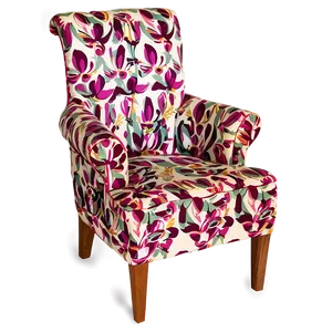 Soft Plush Armchair PNG Hgb