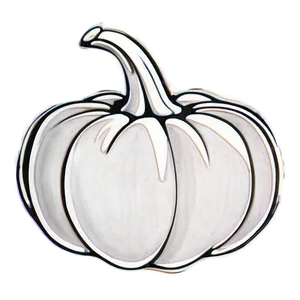 Soft Pumpkin Outline Rendering PNG 06202024 PNG