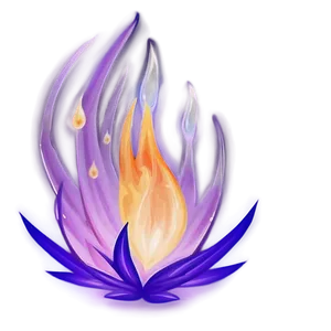 Soft Purple Fire PNG 64 PNG