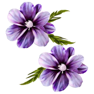 Soft Purple Flower PNG Gsb13
