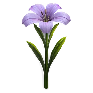 Soft Purple Flower PNG Wmu83