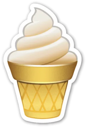 Soft Serve Ice Cream Emoji