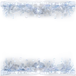 Soft Snow Border Png 06282024 PNG image