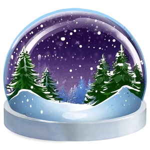 Soft Snow Globe Png 06252024 PNG image