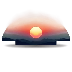 Soft Sunrise Horizon Png Umi PNG image