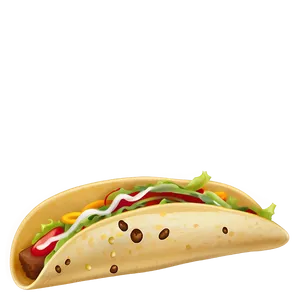 Soft Taco Clipart PNG 06262024
