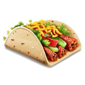 Soft Taco Clipart PNG Bnx