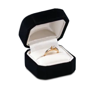 Soft Velvet Ring Box PNG 76