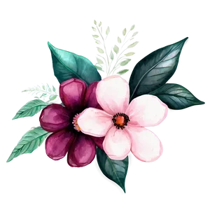 Soft Watercolor Floral PNG 06272024