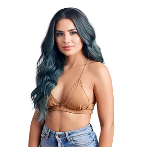 Soft Waves Long Hair PNG 1 PNG