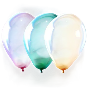 Soft White Balloons PNG 06122024 PNG