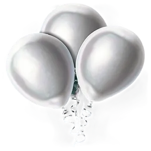 Soft White Balloons PNG 06122024 PNG