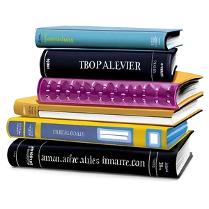 Softcover Book Pile Png 06132024 PNG image