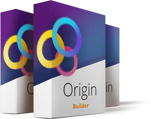 Software Box Mockup Origin Builder PNG image