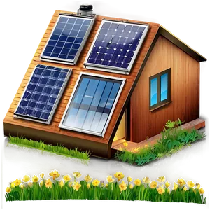 Solar Home Icon Png Yrj4 PNG image