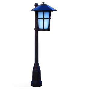Solar Lantern Light Post PNG 06282024