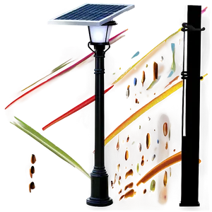 Solar Lantern Light Post PNG Dnr