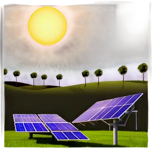 Solar Panel Array PNG Fkj56