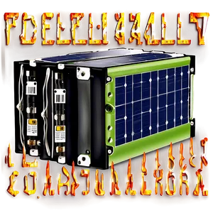 Solar Panel Battery Png 05242024 PNG image