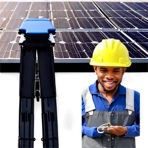 Solar Panel Maintenance Png Qds PNG image